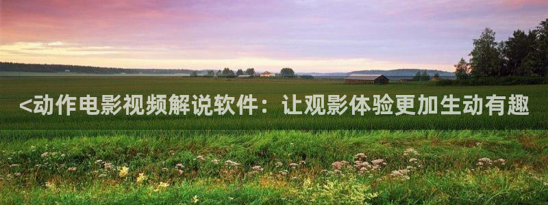 四虎茄子视频：<动作电影视频解说软件：让观影体验更加生动有趣